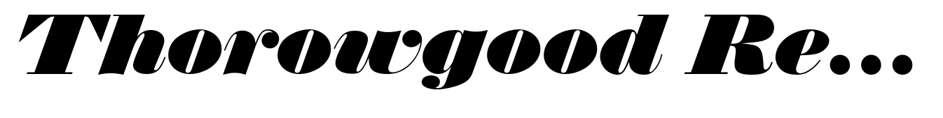 Thorowgood Regular Italic (D)